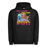 Pigment Black lifes a beach make some waves Urban Hoodie - texasbilliewilder
