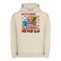 Pigment French Oak lifes a beach make some waves Urban Hoodie - texasbilliewilder