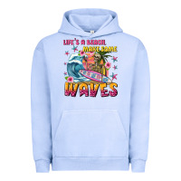 Pigment Grape Ice lifes a beach make some waves Urban Hoodie - texasbilliewilder