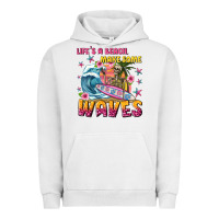 Pigment Lunar Rock lifes a beach make some waves Urban Hoodie - texasbilliewilder