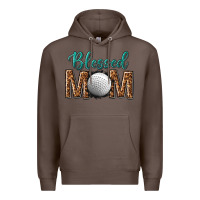Coffee western blessed mom with hockey Premium Hoodie - texasbilliewilder