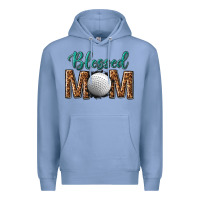 Colony Blue western blessed mom with hockey Premium Hoodie - texasbilliewilder