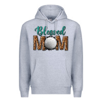Heather Grey western blessed mom with hockey Premium Hoodie - texasbilliewilder