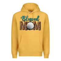 Mustard western blessed mom with hockey Premium Hoodie - texasbilliewilder