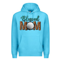 Ocean Blue western blessed mom with hockey Premium Hoodie - texasbilliewilder