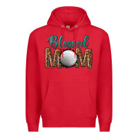 Red western blessed mom with hockey Premium Hoodie - texasbilliewilder