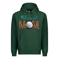Sports Green western blessed mom with hockey Premium Hoodie - texasbilliewilder