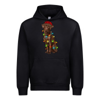 Black Christmas labrador retriever Urban Hoodie - RanaPortraitStore