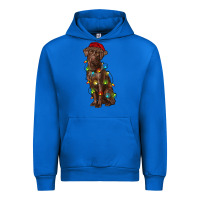 Cobalt Christmas labrador retriever Urban Hoodie - RanaPortraitStore