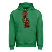 Emerald Christmas labrador retriever Urban Hoodie - RanaPortraitStore