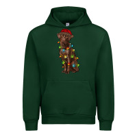 Forest Green Christmas labrador retriever Urban Hoodie - RanaPortraitStore