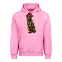 Fuchsia Pink Christmas labrador retriever Urban Hoodie - RanaPortraitStore