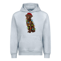 Heather Grey Christmas labrador retriever Urban Hoodie - RanaPortraitStore