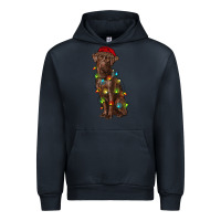 Navy Christmas labrador retriever Urban Hoodie - RanaPortraitStore
