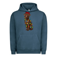 Pigment Midnight Navy Christmas labrador retriever Urban Hoodie - RanaPortraitStore