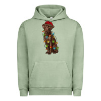 Pigment Oil Green Christmas labrador retriever Urban Hoodie - RanaPortraitStore