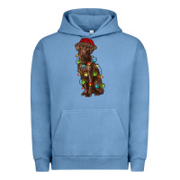 Pigment Pebble Blue Christmas labrador retriever Urban Hoodie - RanaPortraitStore