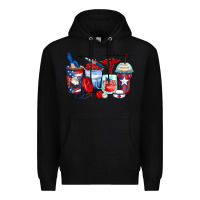 Black American nurse coffee cups Premium Hoodie - Zillion Design Studio