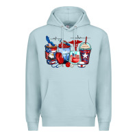 Blue Mist American nurse coffee cups Premium Hoodie - Zillion Design Studio