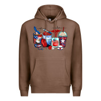 American Nurse Coffee Cups Premium Hoodie | Teevron