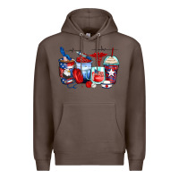 Coffee American nurse coffee cups Premium Hoodie - Zillion Design Studio