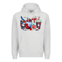 Dove Grey American nurse coffee cups Premium Hoodie - Zillion Design Studio