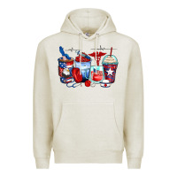 Oatmeal Heather American nurse coffee cups Premium Hoodie - Zillion Design Studio