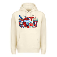 Sandshell American nurse coffee cups Premium Hoodie - Zillion Design Studio