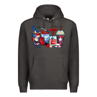 Smoke American nurse coffee cups Premium Hoodie - Zillion Design Studio