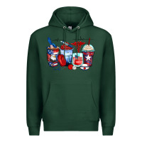 Sports Green American nurse coffee cups Premium Hoodie - Zillion Design Studio