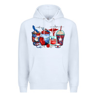 White American nurse coffee cups Premium Hoodie - Zillion Design Studio