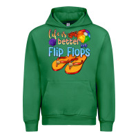 Emerald life is better in flip flops Urban Hoodie - texasbilliewilder