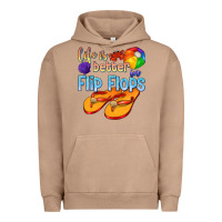 Pigment Burro life is better in flip flops Urban Hoodie - texasbilliewilder