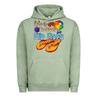 Life Is Better In Flip Flops Urban Hoodie | Teevron