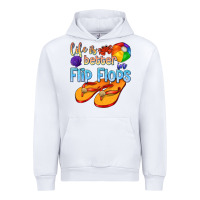 White life is better in flip flops Urban Hoodie - texasbilliewilder