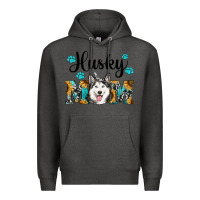Charcoal Heather husky mom western Premium Hoodie - RanaPortraitStore