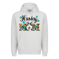 Dove Grey husky mom western Premium Hoodie - RanaPortraitStore