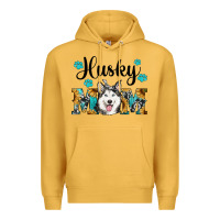 Mustard husky mom western Premium Hoodie - RanaPortraitStore