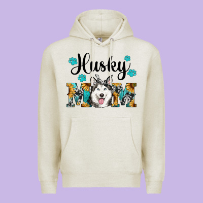 Husky Mom Western Premium Hoodie Designed By Ranaportraitstore
