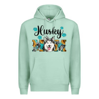 Seafoam husky mom western Premium Hoodie - RanaPortraitStore
