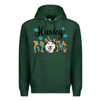 Sports Green husky mom western Premium Hoodie - RanaPortraitStore