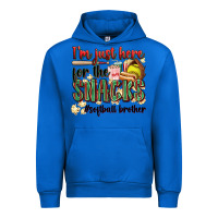 Cobalt i'm just here for the snacks #softball brother Urban Hoodie - Zillion Design Studio