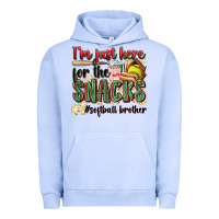 Pigment Grape Ice i'm just here for the snacks #softball brother Urban Hoodie - Zillion Design Studio