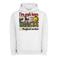 Pigment Lunar Rock i'm just here for the snacks #softball brother Urban Hoodie - Zillion Design Studio
