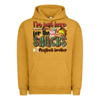 Pigment Peanut Butter i'm just here for the snacks #softball brother Urban Hoodie - Zillion Design Studio