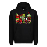 Black wine coffee cups Premium Hoodie - Zillion Design Studio