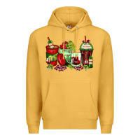 Mustard wine coffee cups Premium Hoodie - Zillion Design Studio