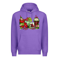 Purple wine coffee cups Premium Hoodie - Zillion Design Studio