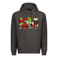 Smoke wine coffee cups Premium Hoodie - Zillion Design Studio