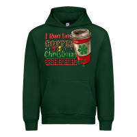 Forest Green i run on coffee and christmas cheer Urban Hoodie - RanaPortraitStore